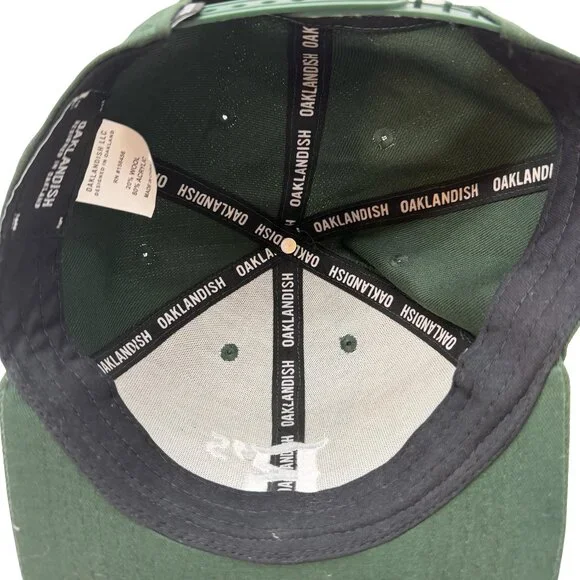 Oakland Ballers Snap Back Green & White Cap - Picture 6 of 6